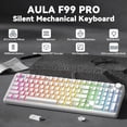 thumbnail image 2 of Teclado mecánico inalámbrico AULA F99 Pro Versión silenciosa, 2 of 9