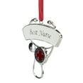 thumbnail image 2 of Northlight 3.25" Silver-Plated Best Nurse Stethoscope Christmas Ornament, 2 of 2