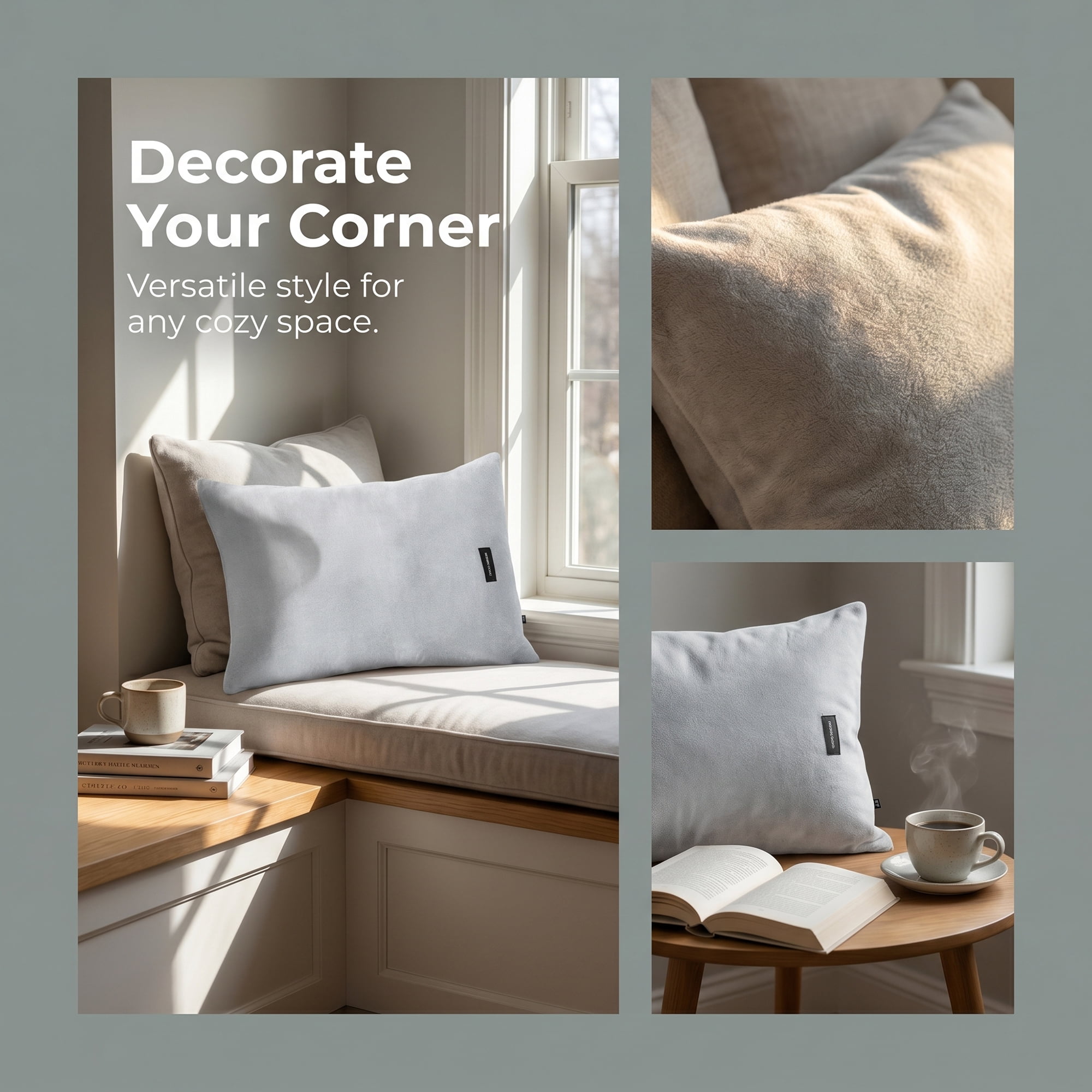 Unique Bargains 2 Pack Fabric Pillowcase Envelope Closure Wrinkle Resistant Queen Gray A