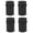 Matte Black, variant on Mega Handles | Round Floor Door Stopper 1.5 inches | Satin Nickel