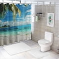 thumbnail image 7 of Orinice Palm Tree Bathroom Decor Set with Hooks, Colorful Luxurious Graphic Print Polyester Fabric Shower Curtain Set, Multi-Size Washable Shower Curtain 36x72, 7 of 7