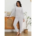 thumbnail image 3 of MINTREUS Womens Christmas Flannel Fuzzy Pajamas - Plush Fleece Set with Pockets | Holiday Gift & Toasty Loungewear, 3 of 6
