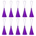 thumbnail image 1 of Unique Bargains 6.5' Silky Bookmark Tassels with Loop for DIY Craft Accessory, 20Pack Purple, 1 of 5