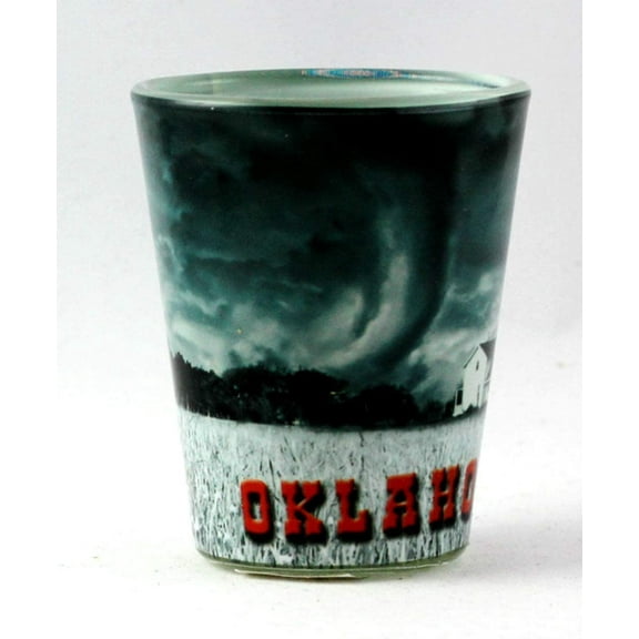 Oklahoma Tornado Scene Shot Glass rtp