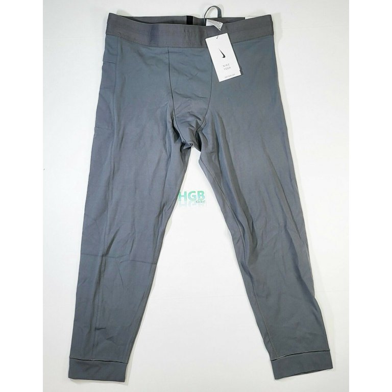Nike Yoga Men's 3/4 Tights CT1830-068 Size S Iron Grey/Black : :  Clothing, Shoes & Accessories