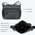 thumbnail image 3 of Crossbody Bag for Men Women Multi Pocket Purse Lightweight Waterproof Shoulder Handbag Casual Travel Satchel Handbag,TT851-Grey, 3 of 7