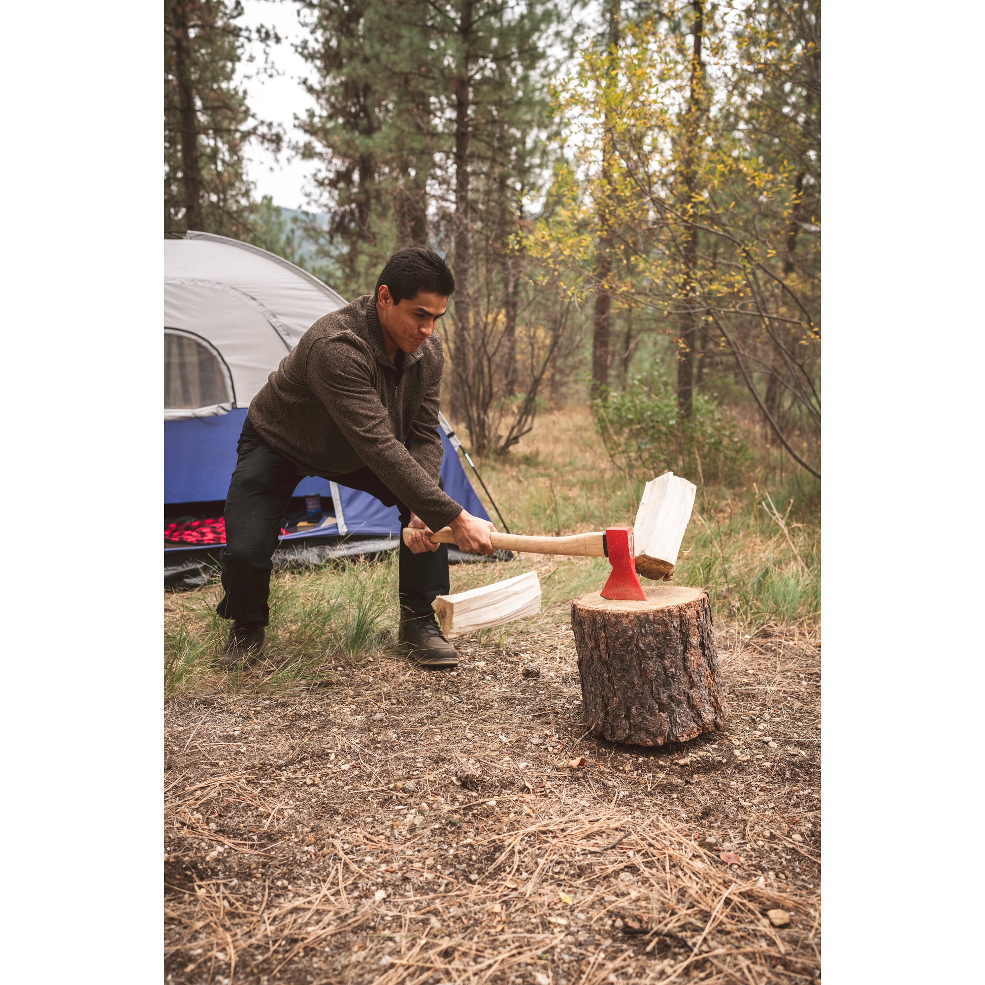 Stansport Camp Axe with Carbon Steel Head - Medium Handle