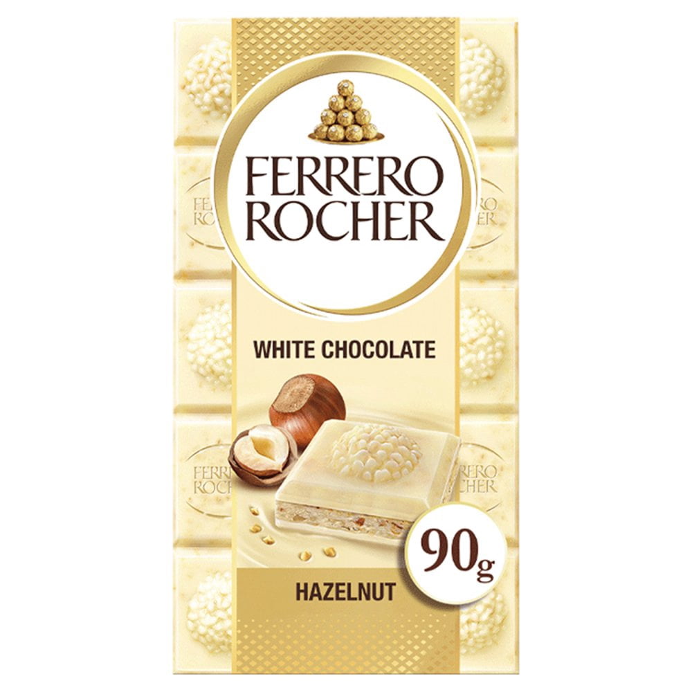 Ferrero Rocher White Tablet 90g (pack of 8)