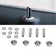 thumbnail image 4 of Interior Door Lock Knob, Car Door Lock Pin Silver Practical 8pcs with Cover for Modified, 4 of 8