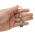 thumbnail image 4 of Unique Bargains 1 Pc Stylish Butterfly Heart Handbag Charm Bag Accessories 3.54″ Blue, 4 of 5