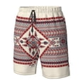 thumbnail image 4 of Balery Fashion Tatreez Traje de Baño Estilo Hawaiano para Hombre, Shorts de Secado Rápido con Bolsillos-XX-Large, 4 of 6