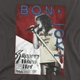 thumbnail image 2 of Bon Jovi 86 Tour Women's T Shirt, Charcoal, X-Large, 2 of 6