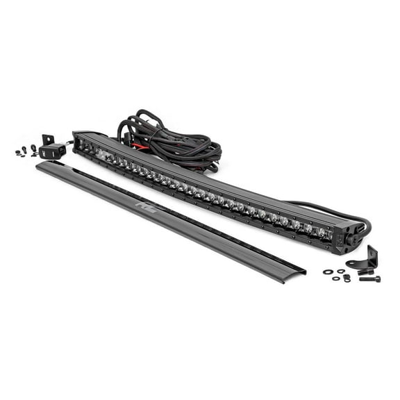 Rough Country 30" Black Series Curved Single Row DRL LED Light Bar - 72730BLDRL