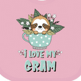thumbnail image 4 of Inktastic Teacup Raccoon I Love My Gram Boys or Girls Baby Bib, 4 of 4