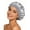 Gray, variant on Satin Silk Bonnet for Sleeping, Adjustable Double Layer Silk Sleep Cap for Women & Men, Soft Satin Lined Bonnet for Natural & Curly Hair, Black