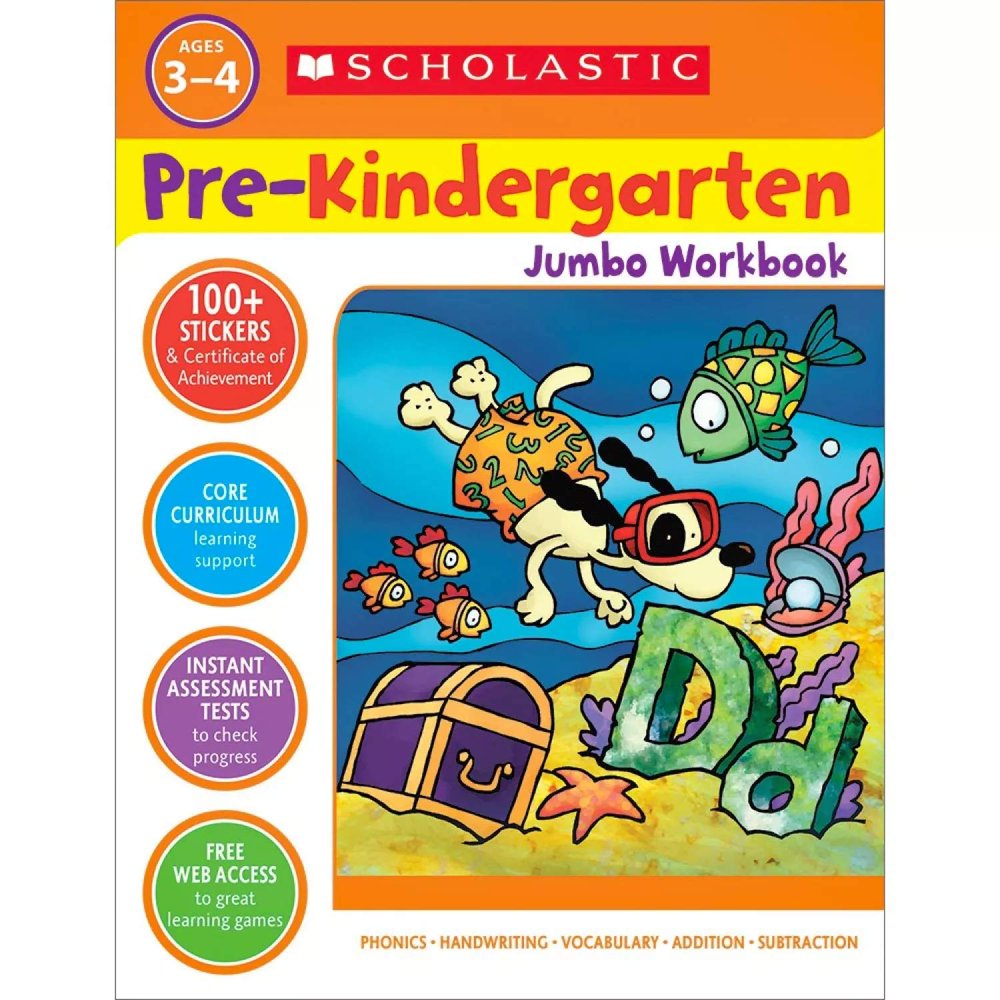 Scholastic PreKindergarten Jumbo Workbook