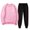 Pink, variant on Pyhlmscde Women's Fashionable Casual Solid Color Sweatsuit, Sweatsuits for Women, Women Fall Clothes, Two Piece Sets for Women