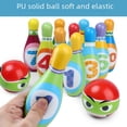 thumbnail image 3 of Personalized Kids PU Bowling Set for Ages 4-14: Indoor Interactive Sports Toy with 10 Pins, Storage Bag & Colorful Packaging – Durable, Safe & Perfect for Family Fun or Preschool Activities (Imported), 3 of 5