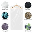 thumbnail image 4 of Tripumer 20 Pack Clear Plastic Clothes Covers Plastic Garment Bag 23.6x47.2 inch Dry Cleaning Hanging Dust Proof Garment Bags for Long Dresses Skirt Coat Suit Shirt Jacket, 4 of 5