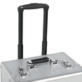 thumbnail image 3 of ALden design Professional Makeup Case, 3 in 1 Portable Trolley, Silver, 3 of 10