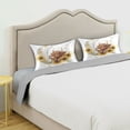 thumbnail image 5 of Dailycode Satin Pillow Case Standard Silk Pillow Cover for Hair and Skin Envelope Closure Highland Cattle Moon Sunflower 20"x26", 5 of 9