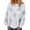 White, variant on Fiaer Women Halloween Sweatshirts Ghost Graphic Crew Neck Long Sleeve Pullover Loose Warm Plus Size Tops White XL