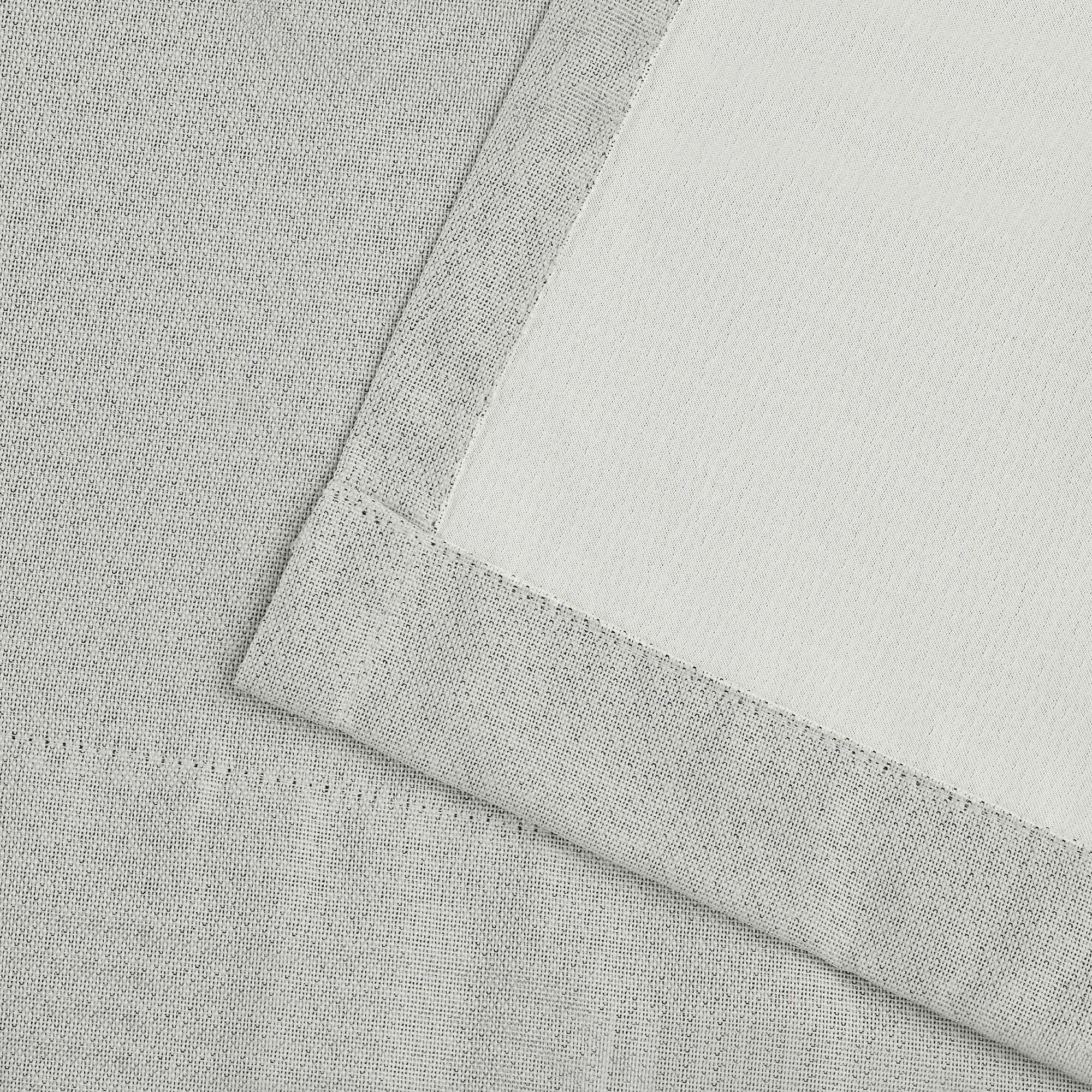 Superior Linen Blackout Curtains Set of 2, Grommet Header Curtain Panel Pair, Marshmellow, 52"W x 96"L