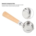 thumbnail image 2 of Bottomless Portafilter, 54mm Antioxidant Portafilter Easy Clean Stainless Steel And Wood  For Coffee Machine, 2 of 7