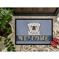 thumbnail image 3 of White English Bulldog Welcome Door Mat, 3 of 4