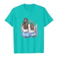 thumbnail image 4 of T-shirts Filles Mode Imprimé Col Rond Manches Courtes Amples Loisirs Hauts Filles Vert Menthe 5-6 Ans, 4 of 4