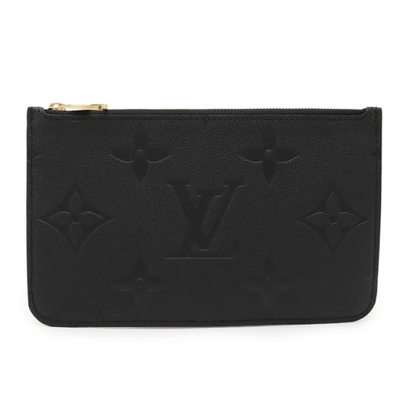 Pre-Owned LOUIS VUITTON Monogram Empreinte Neverfull MM Pouch for (Noir Black) M45685