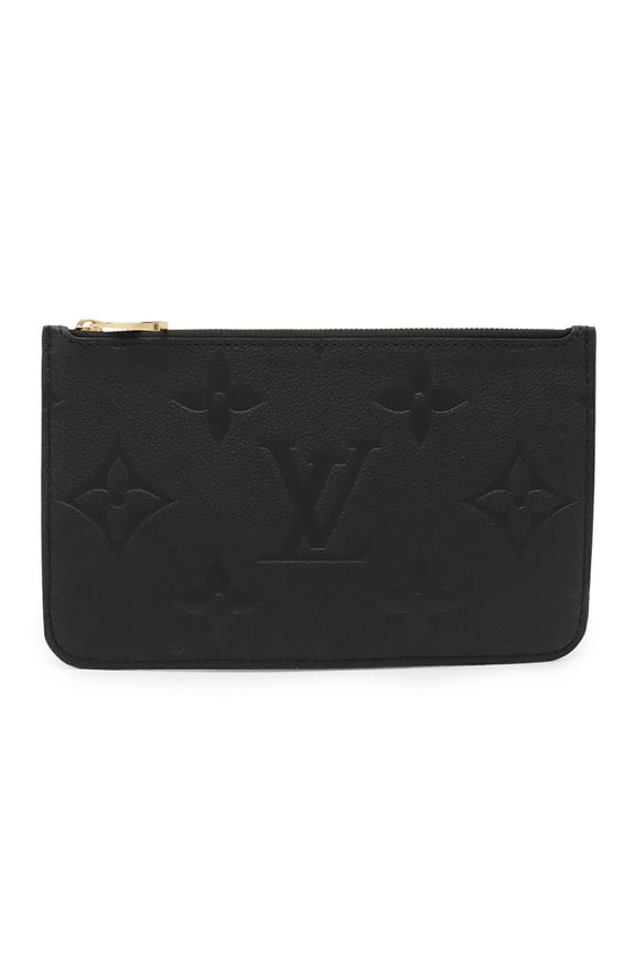 Pre-Owned LOUIS VUITTON Monogram Empreinte Neverfull MM Pouch for (Noir Black) M45685