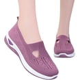 thumbnail image 4 of HeaCare Orthowalk Shoes for Women Orthopedic Arch Support Woven Mesh Breathable Soft Sneakers Slip On Wide Diabetic Footwear, 2025 New Mothers Day Gifts, 4 of 13
