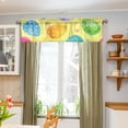 thumbnail image 5 of Coolnut Cute Easter Eggs Valance Faux Linen Small Window Curtains Short Rod Pocket Valances for Kitchen, Living Room, Bathroom, Modern, 54" L x 18" W Home Decor, 5 of 6