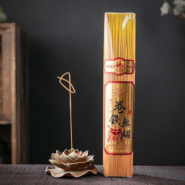 Xiao Hua Varillas de incienso chinas, 500 varillas, incienso tradicional Guanyin, varillas de bambú, incienso para adoración a Buda, adoración a los antepasados, templo en el hogar.