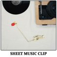 thumbnail image 3 of Portable French Horn Sheet Music Clip For Marching Band Sturdy And Convenient Music Holder For Trumpet Clarinet And Saxophone Instrument Accessory For, 3 of 4
