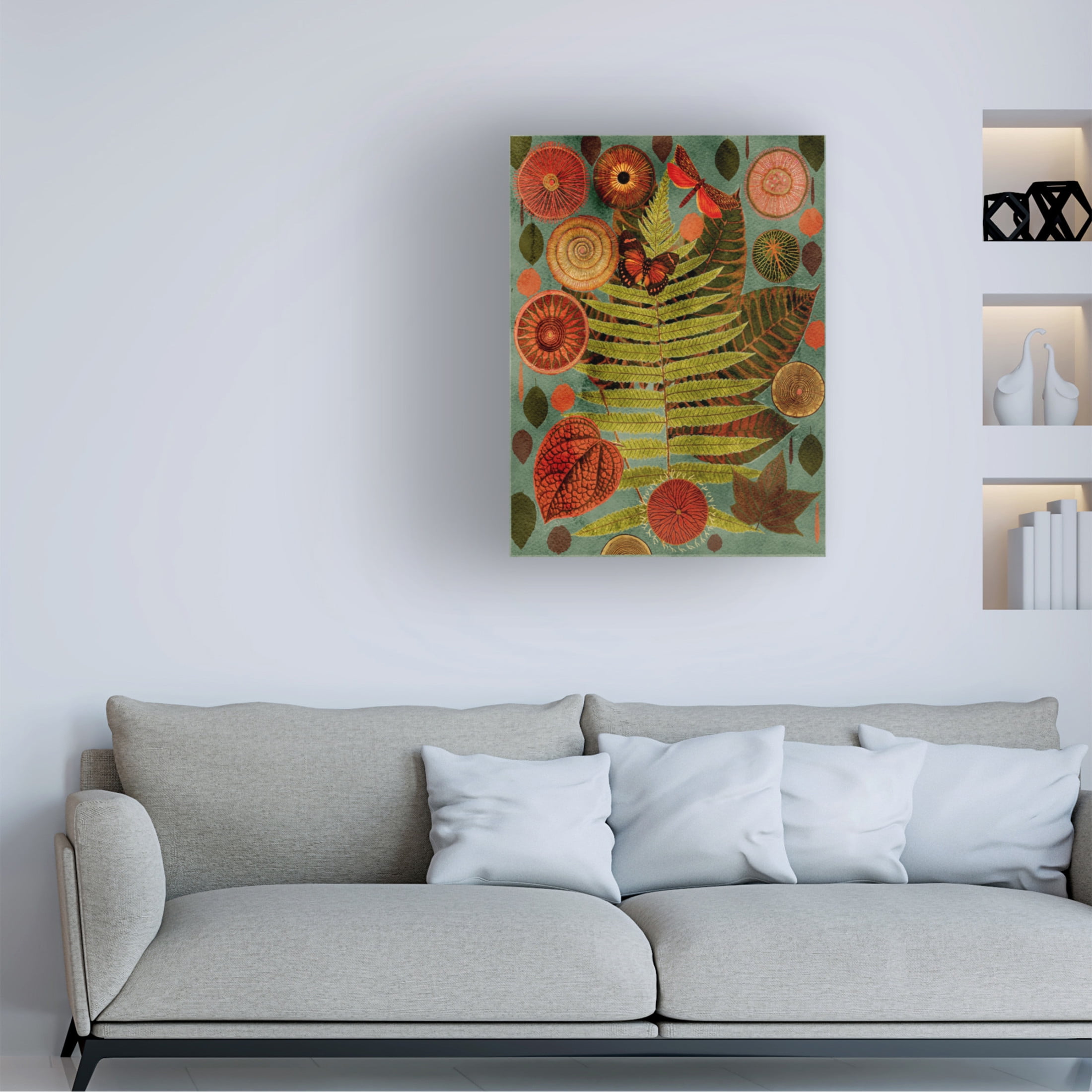 Trademark Fine Art giovanna nicolo  Terracotta Blues Variation Canvas Wall Art