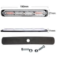 thumbnail image 4 of 1pc Slim 12V 24V 24LED Luz Estroboscópica Policía Coche Moto Camiones LED Lateral Marcadores Lámparas Blanco Ámbar Rojo Azul Intermitente De Advertencia, 4 of 4