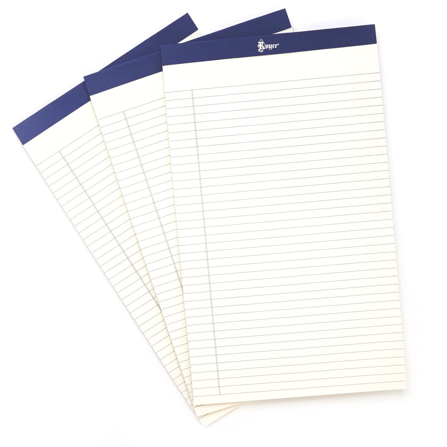 Royce Leather Legal Lined Refill Writing Pads for Portfolios (3pack