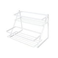 thumbnail image 4 of LABSERRON 1Pcs Layered Storage Rack for Cosmetics and Kitchen Items in White 24.8x15.1x18.5in, 4 of 8