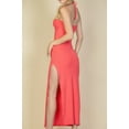 thumbnail image 4 of Ribbed Cut Out Front Side Slit Maxi Dress, 4 of 5