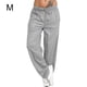 thumbnail image 1 of Pantalones Pantalones deportivos sueltos Pierna recta Pantalones de chándal casuales para mujer, Gris claro, M Inevent AP002164-02, 1 of 6