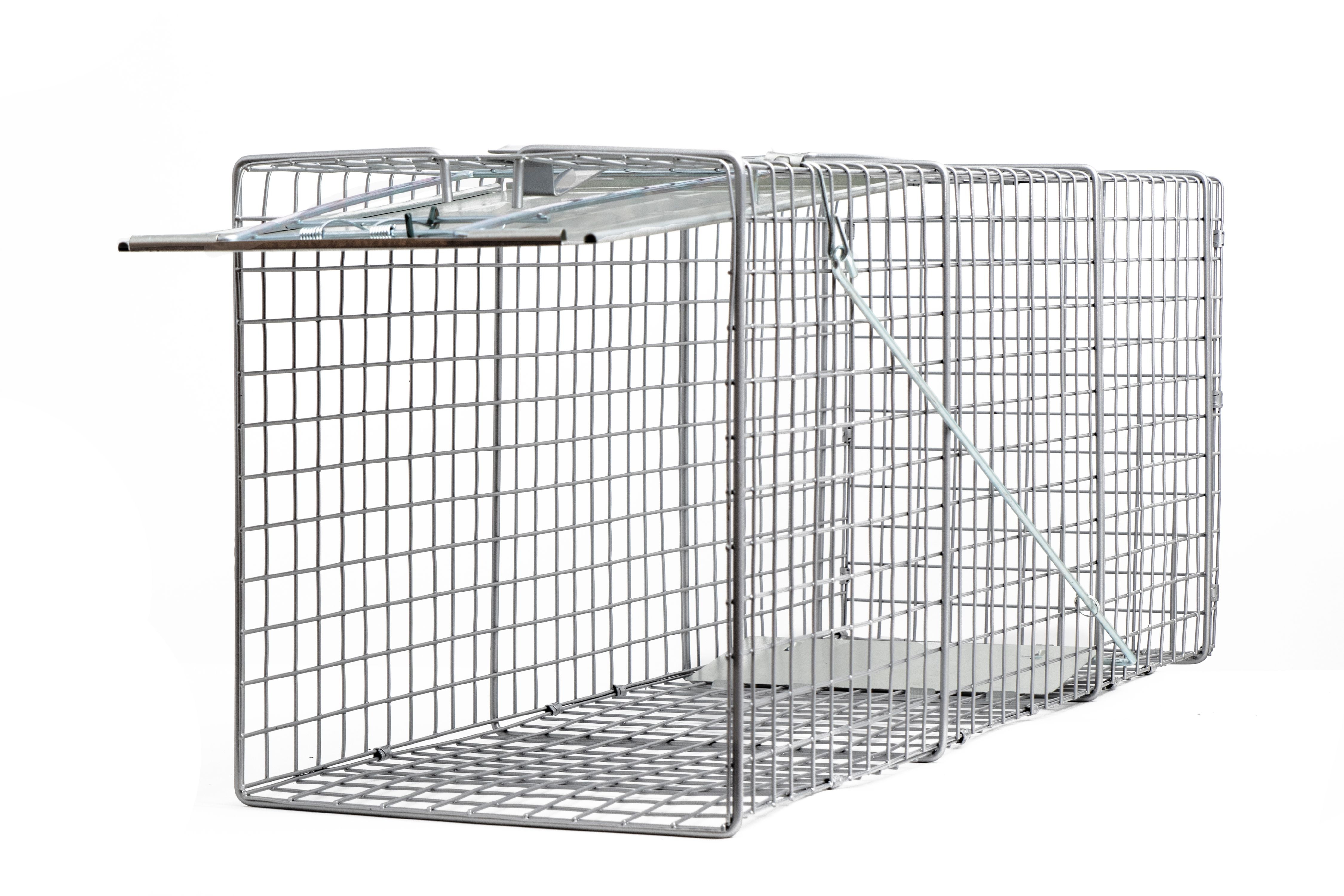 How To Make A Live Trap Large One Door Catch Release Heavy Duty Cage Live Animal Trap for Gophers,  Oppossums, Groundhogs, Beavers, and Other Similar Sized Animals,  32"x10"x12" - Walmart.com