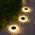 thumbnail image 3 of Garden Solar Lights Outdoor Decorative,Pathway Walkway Yard Lawn Decor,Solar Buried Light LED Outdoor Light Courtyard Buried Light Terrace Garden Wall Light Grass Ground Light, 3 of 7