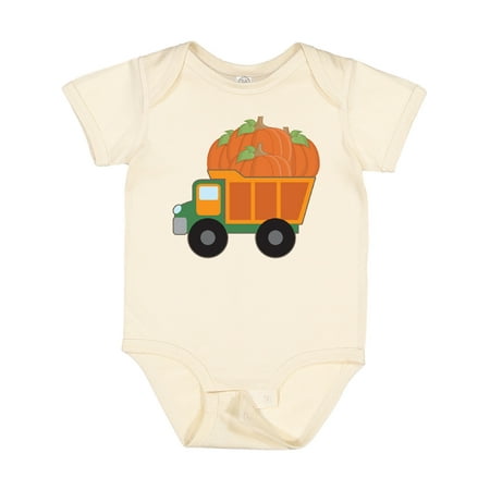 

Inktastic Pumpkin Truck Thanksgiving Halloween Gift Baby Boy or Baby Girl Bodysuit