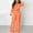 Orange, variant on AOOCHASLIY Women Suits Women‘s Fall and Winter Casual Stripe Long Sleeve Lapel Button Top Pocket Pants Two-Piece Set