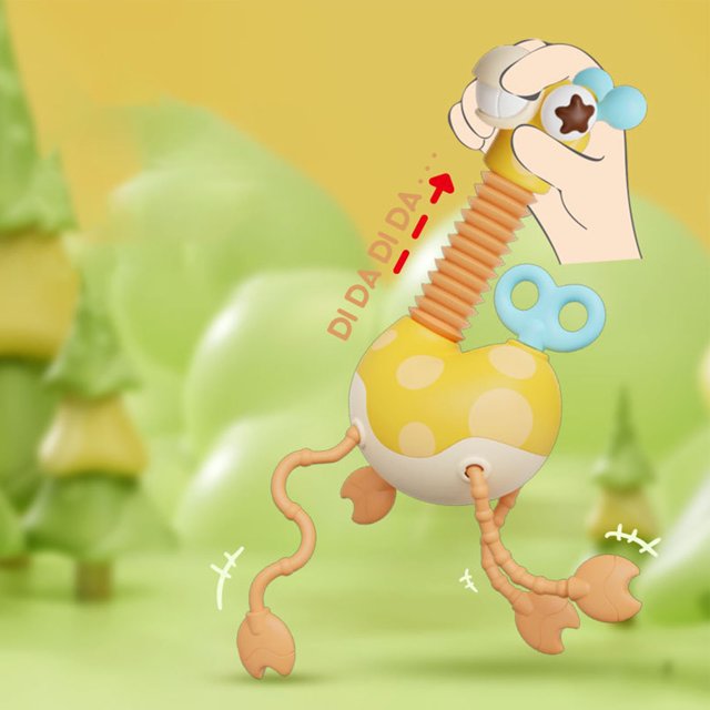 Juguete de cuerda para tirar de jirafa, juguete de cuerda para tirar de jirafa, juguete de cuerda para tirar de bebé, juguete sensorial de jirafa, muy recomendado