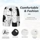 thumbnail image 3 of Balery Doodle Cute Cat Bañador para hombre, shorts de playa de secado rápido con entrepierna y forro de compresión-Small, 3 of 6