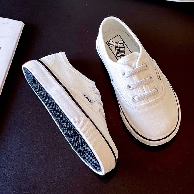 Zapatos para niños Zapatos de lona sin cordones para niños Zapatos de suela blanda para niños y niñas pequeños y grandes Zapatos para bebés