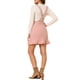 thumbnail image 3 of Falda corta con tirantes ajustables y dobladillo con volantes INSPIRE CHIC para mujeres en color rosa, 3 of 7